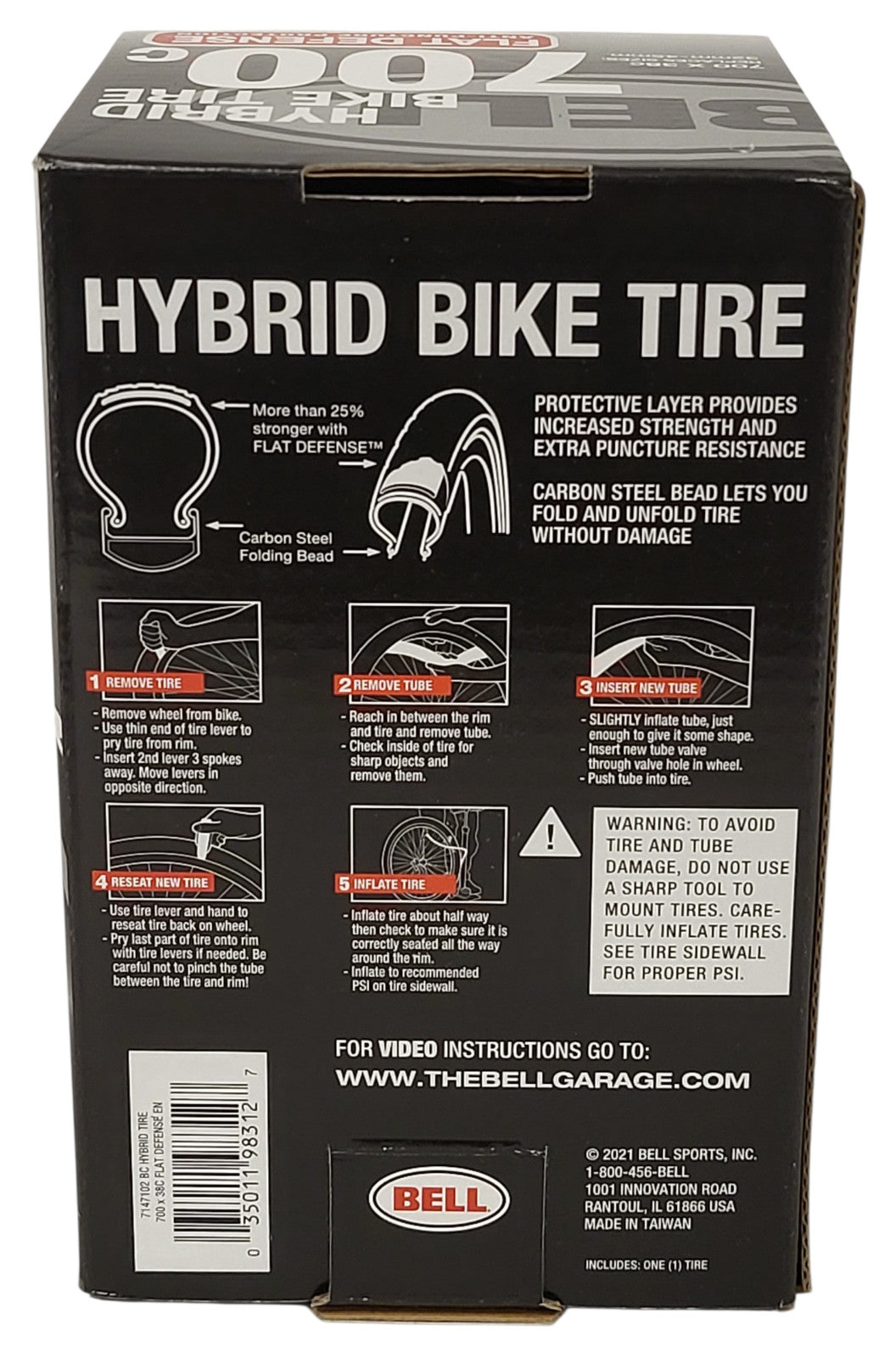 Bell 700c Hybrid Bike Tire 38C Anti-Puncture Gravel Bike Tire Set