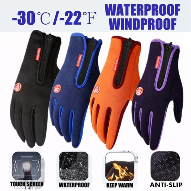 Winter Waterproof Windproof Cold Gloves for Men and Women - Snow Motorcycle Riding & Driving