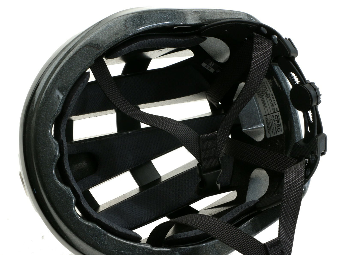 Medium Bicycle Helmet - Lightweight Road Cycling Safety Gear, Black Glossy