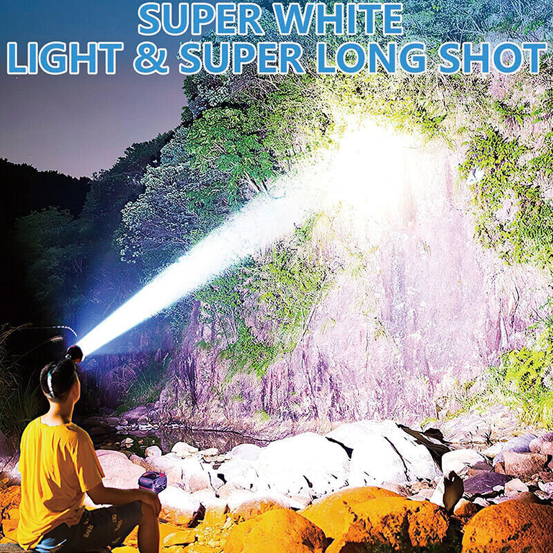 Super Bright Rechargeable LED Headlamp with Sensor & 500M Range