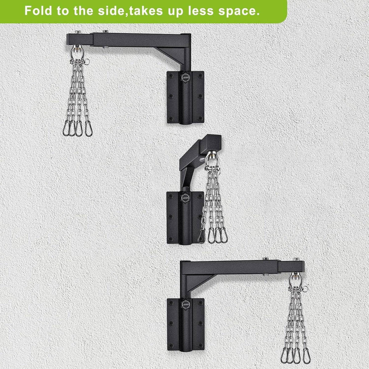Heavy Duty Wall Mount Punching Bag Hanger with Swivel and Chains