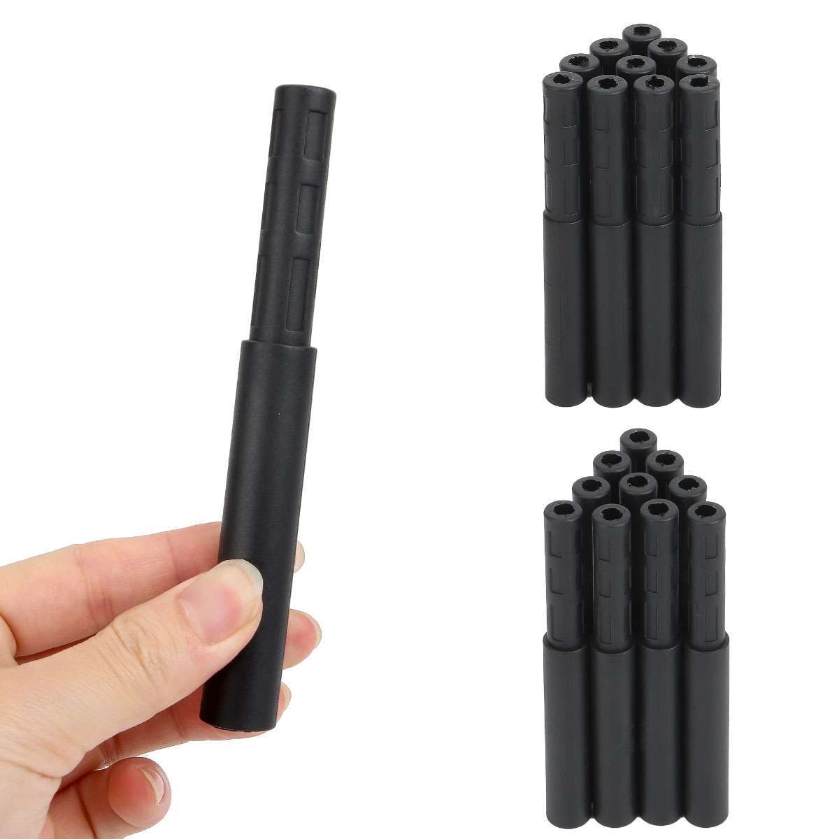 Golf Club Graphite Shaft Extensions Set - 10pcs Adjustable Rods for Irons & Putter