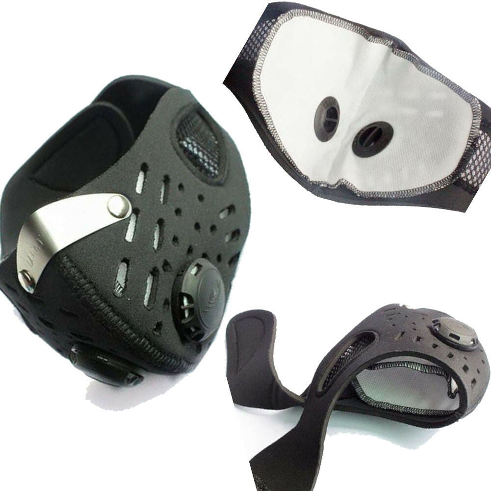 Outdoor Anti-Smoke Face Mask with Filter, Unisex Respirator Mask