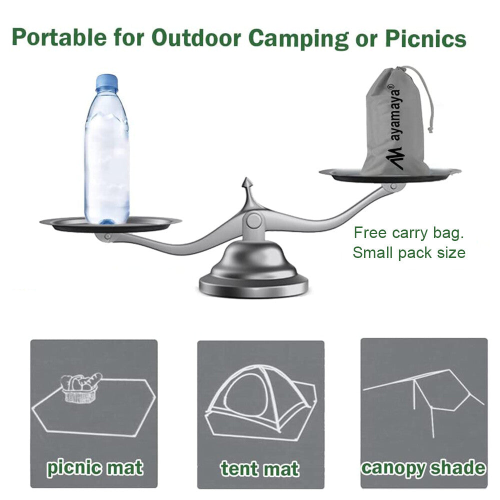 Waterproof Camping Tarp Tent Footprint Lightweight Ground Sheet Rain Fly 13'