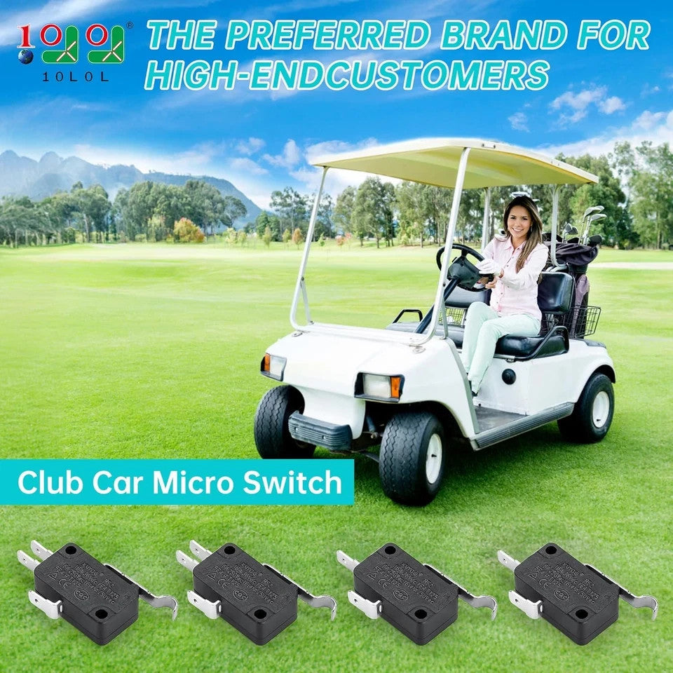 Golf Cart Micro Switch Pack for Club Car DS Precedent 2 & 3 Prong OEM Replacement