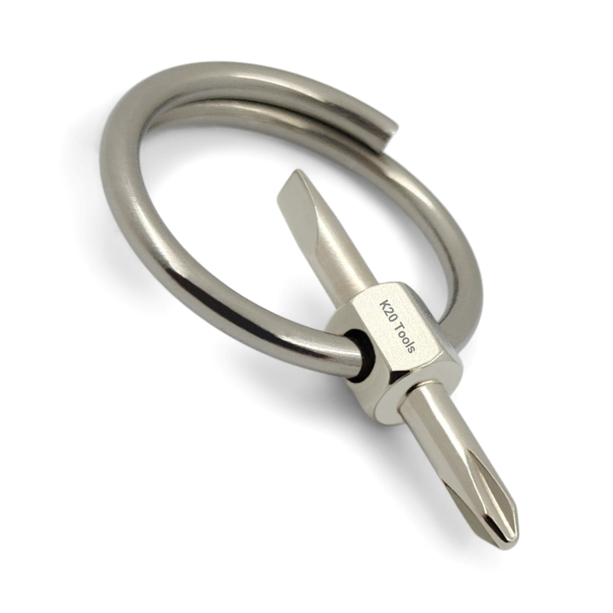 Mini Keychain Screwdriver with Phillips & Flat Head - Portable EDC Tool