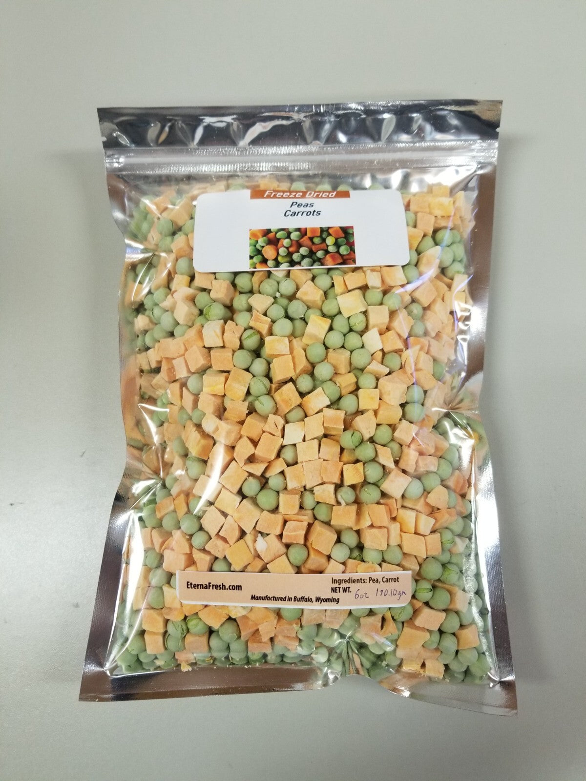 Freeze Dried Mixed Vegetables for Camping Survival Snacks 6oz