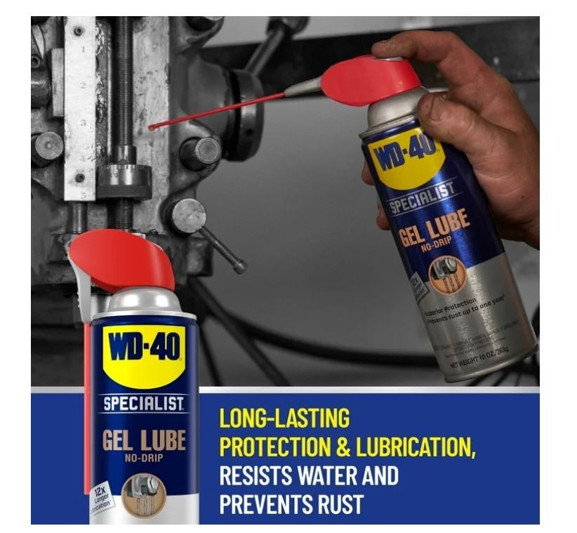 Gel Lubricant No-Drip Long-Lasting Water-Resistant 10 oz