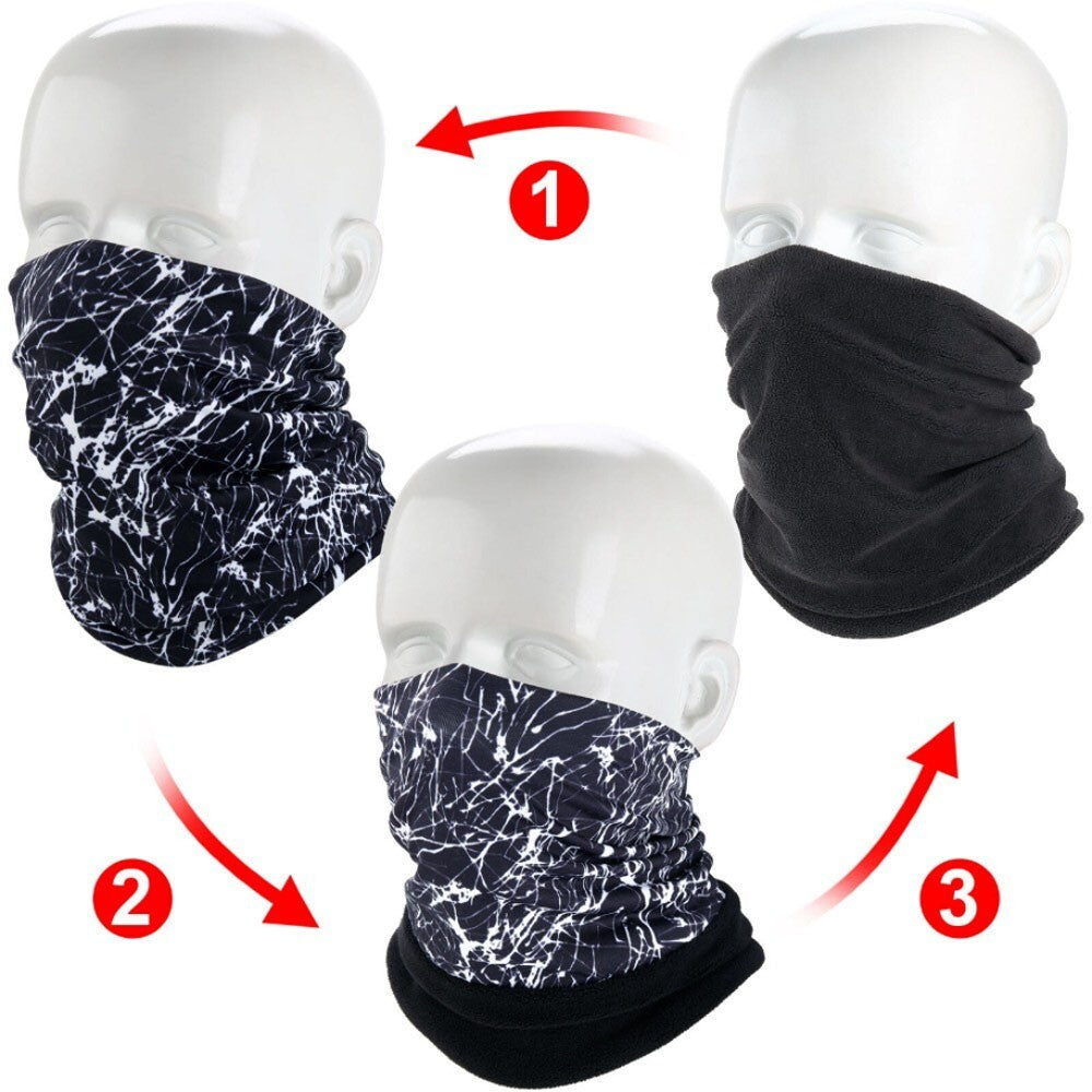 Breathable Neck Protector Half Face Mask for Outdoor Activities Winter