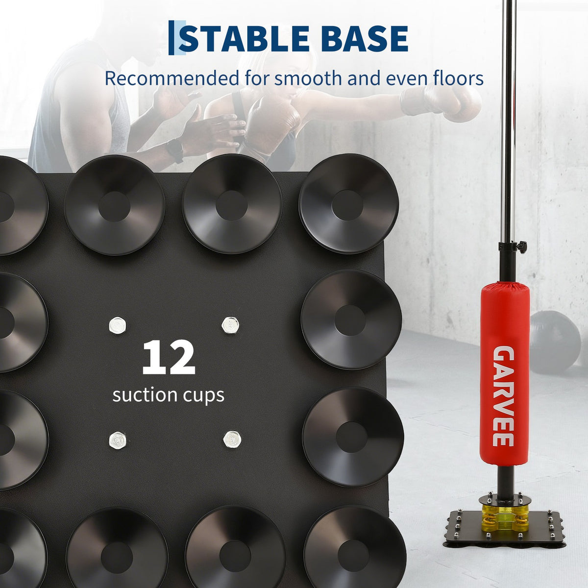 Adjustable Height Boxing Punching Bag Set with Speed Ball and Portable Base