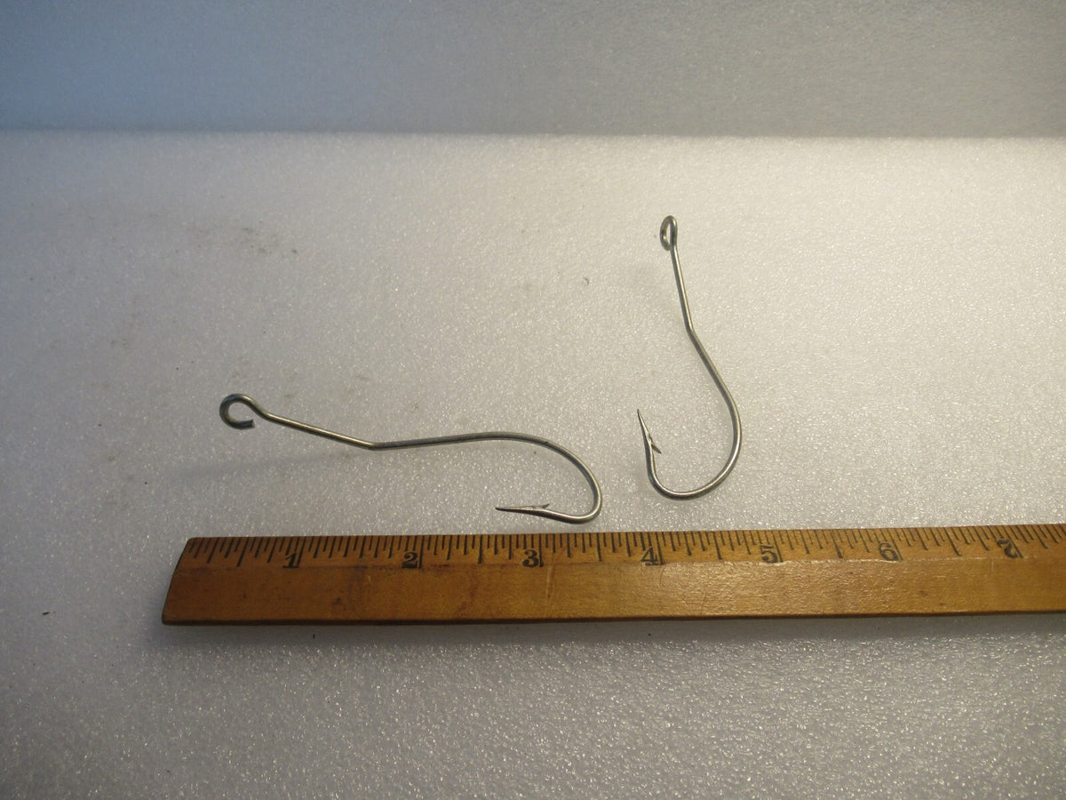 25 Mustad Kirbed Bent Shank Limerick Tube Fish Hooks Size 9/0 Saltwater
