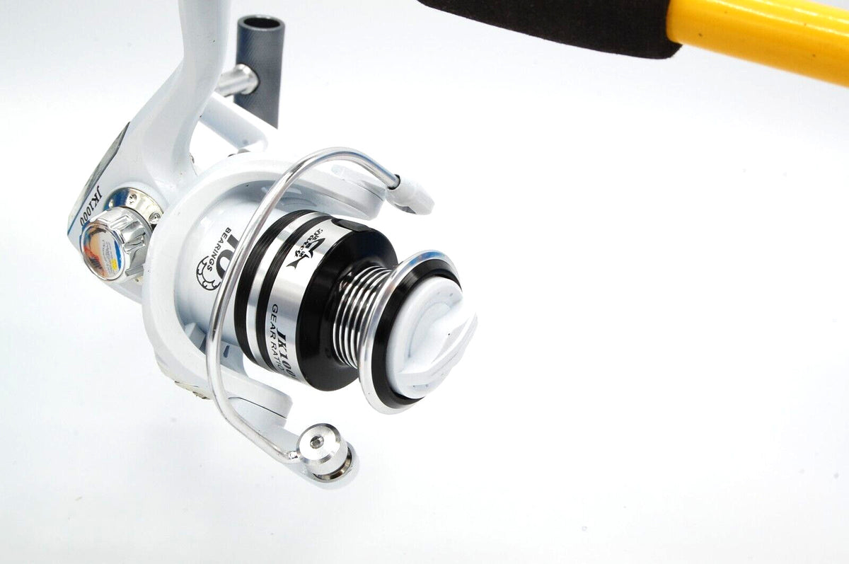 White Freshwater Spinning Reel 10BB 5.2:1 Gear Ratio for Bass Trout Crappie