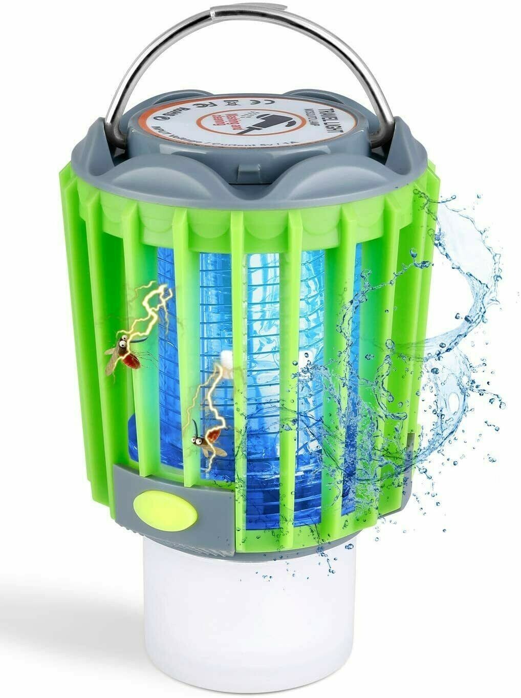 4-in-1 Rechargeable Camping Lantern with Mosquito Zapper and Ultraviolet Light