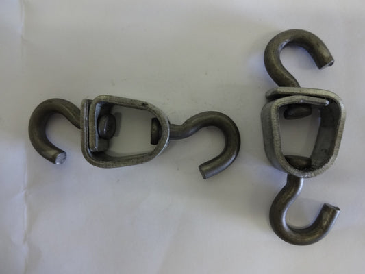 Heavy Duty Universal Swivels with J Hooks for Trapping - 12 Pack