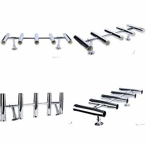 Adjustable Stainless Steel Rocket Launcher Rod Holders for Fishing Boats — 4 to 8 Tubes