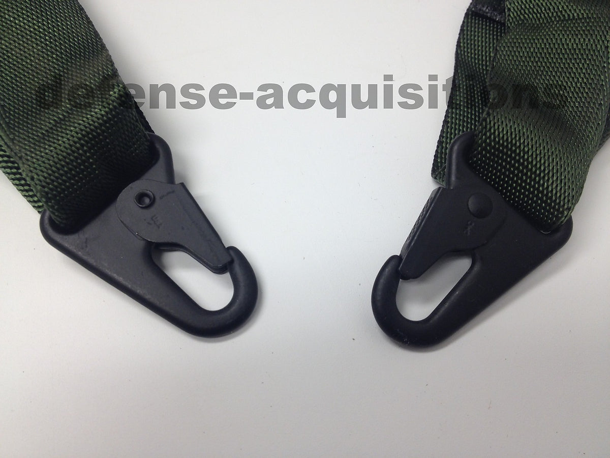 Military Tactical Padded Sling Shoulder Strap Woodland Camo with HK Clips