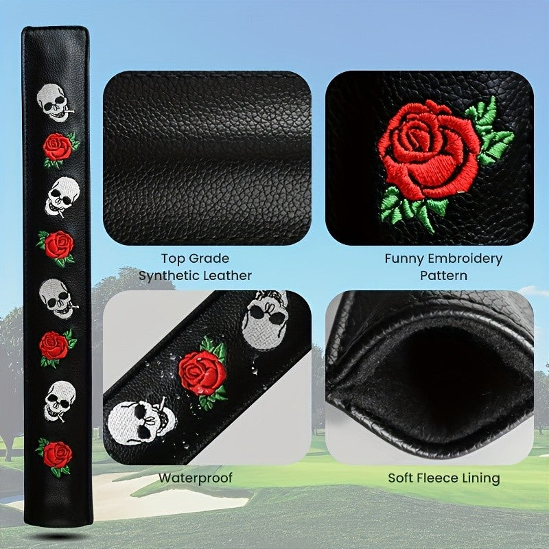 Golf Alignment Stick Cover with Microfiber Lining 14.75x2 Durable Quiet