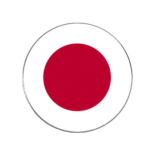 Japan Flag Golf Ball Marker - Waterproof Low-Profile Green Marking Accessory