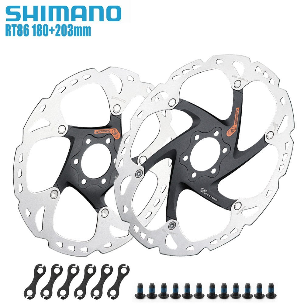 Shimano Deore XT Ice-Tech 6-Bolt Disc Brake Rotors 160mm 180mm 203mm