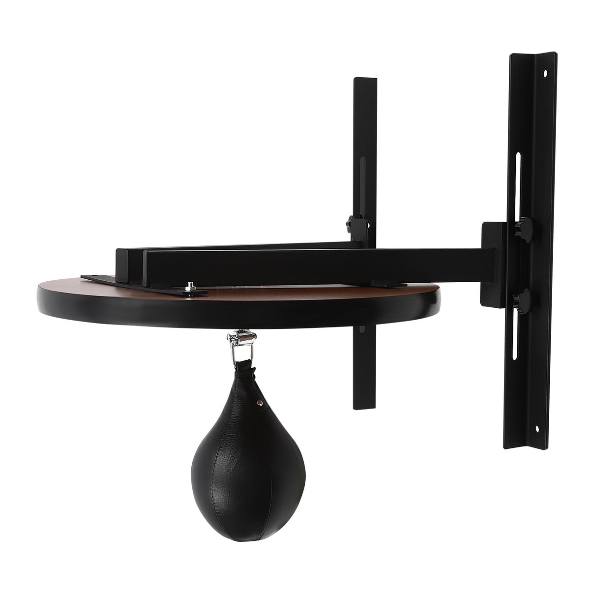 Wall-Mounted Speed Bag Platform with Adjustable Height and Pump for Boxing Training