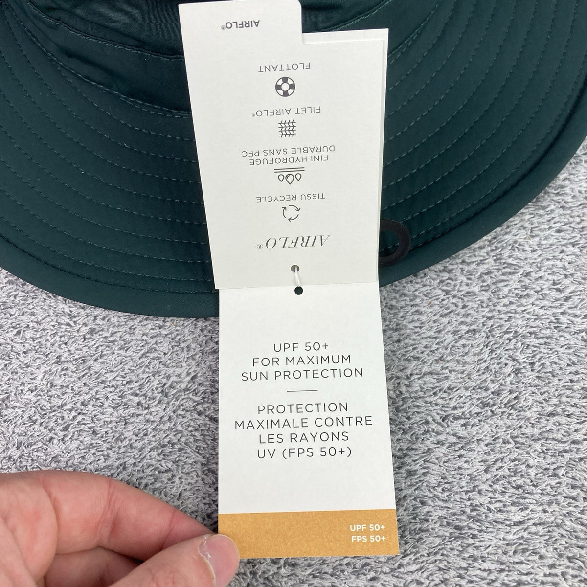 Men's Broad Brim Sun Hat UPF 50+ Outdoor UV Protection XL Green