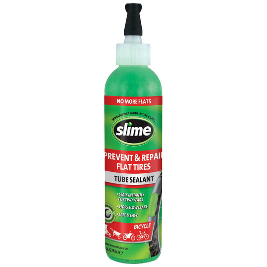 Bike Tube Sealant 8oz Puncture Repair Prevents Flats Green
