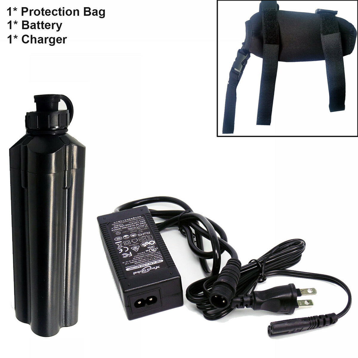 Electric Fishing Reel Battery and Charger Kit for Daiwa Tanacom 1000 750
