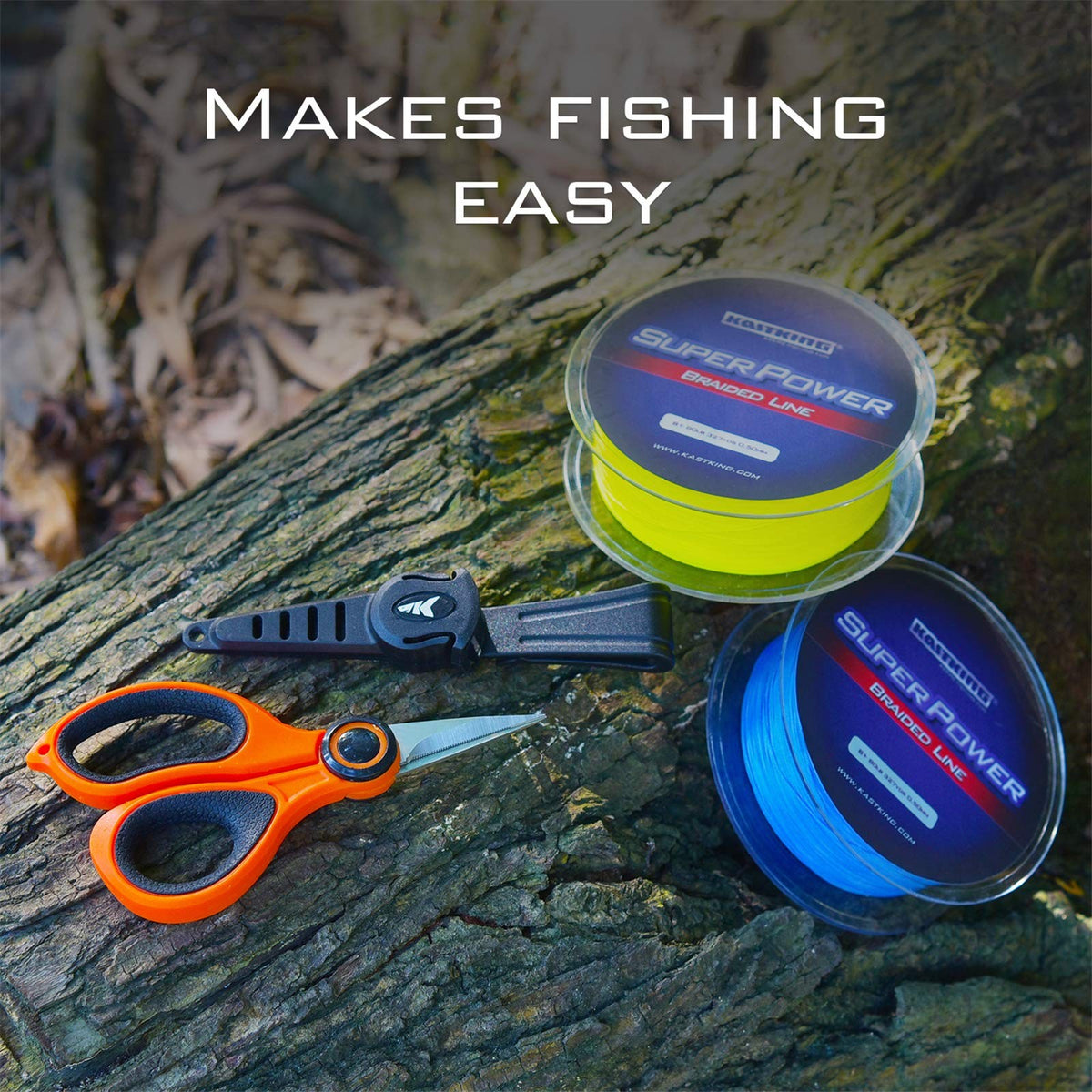 Fishing Line Scissors with Sheath - Braided Line Cutters for Saltwater and Freshwater
