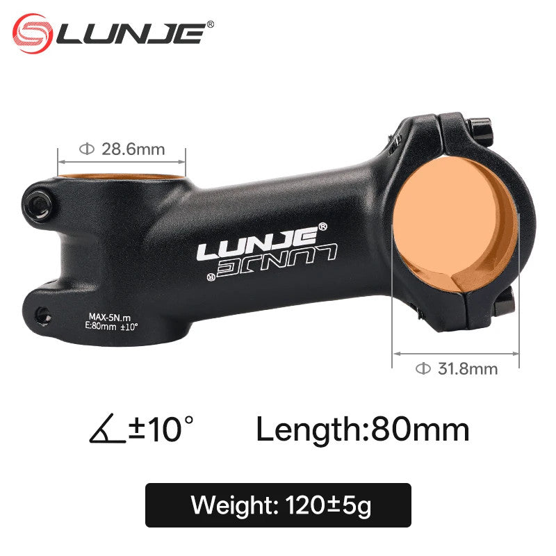 Ultralight MTB Bike Stem 10°-35° Angles for 31.8mm Handlebar, 60-110mm Lengths