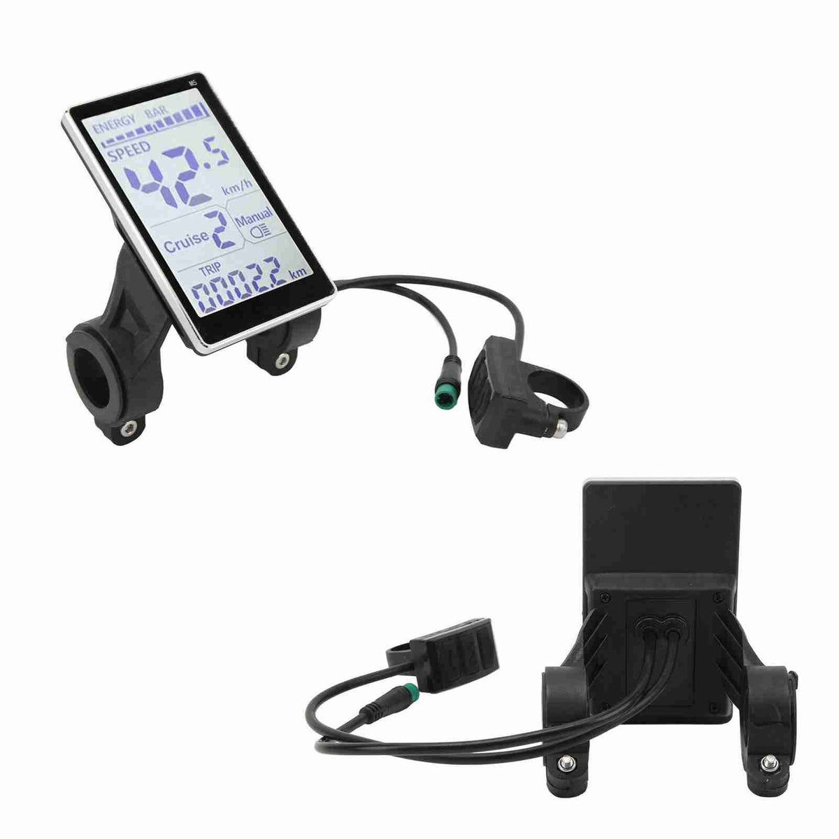 Electric Bike LCD Display 24-60V Speed & Battery Monitor Waterproof