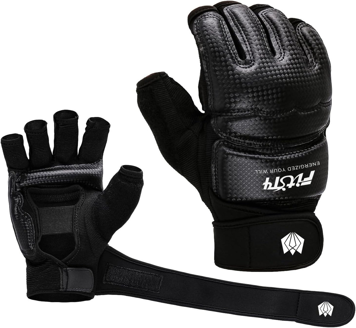 Breathable Boxing Gloves for Martial Arts Training - Faux Leather, Medium