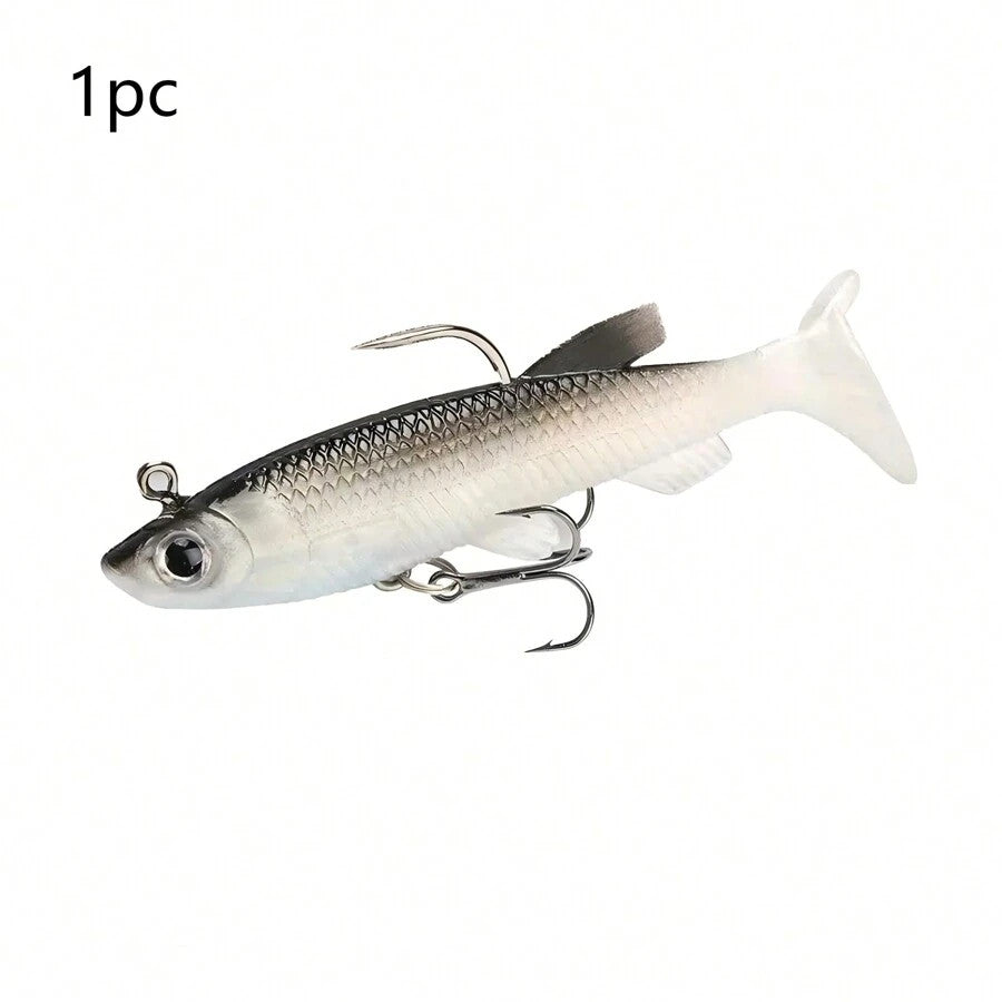 Pre-Rigged Soft Plastic Swimbaits for Freshwater & Saltwater Fishing - Multiple Sizes