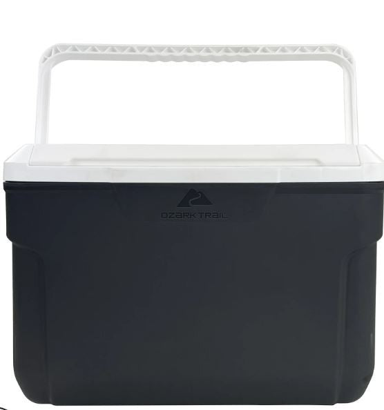10 Quart Hard Side Cooler - Gray, 14-Can Capacity, Portable Outdoor Ice Chest
