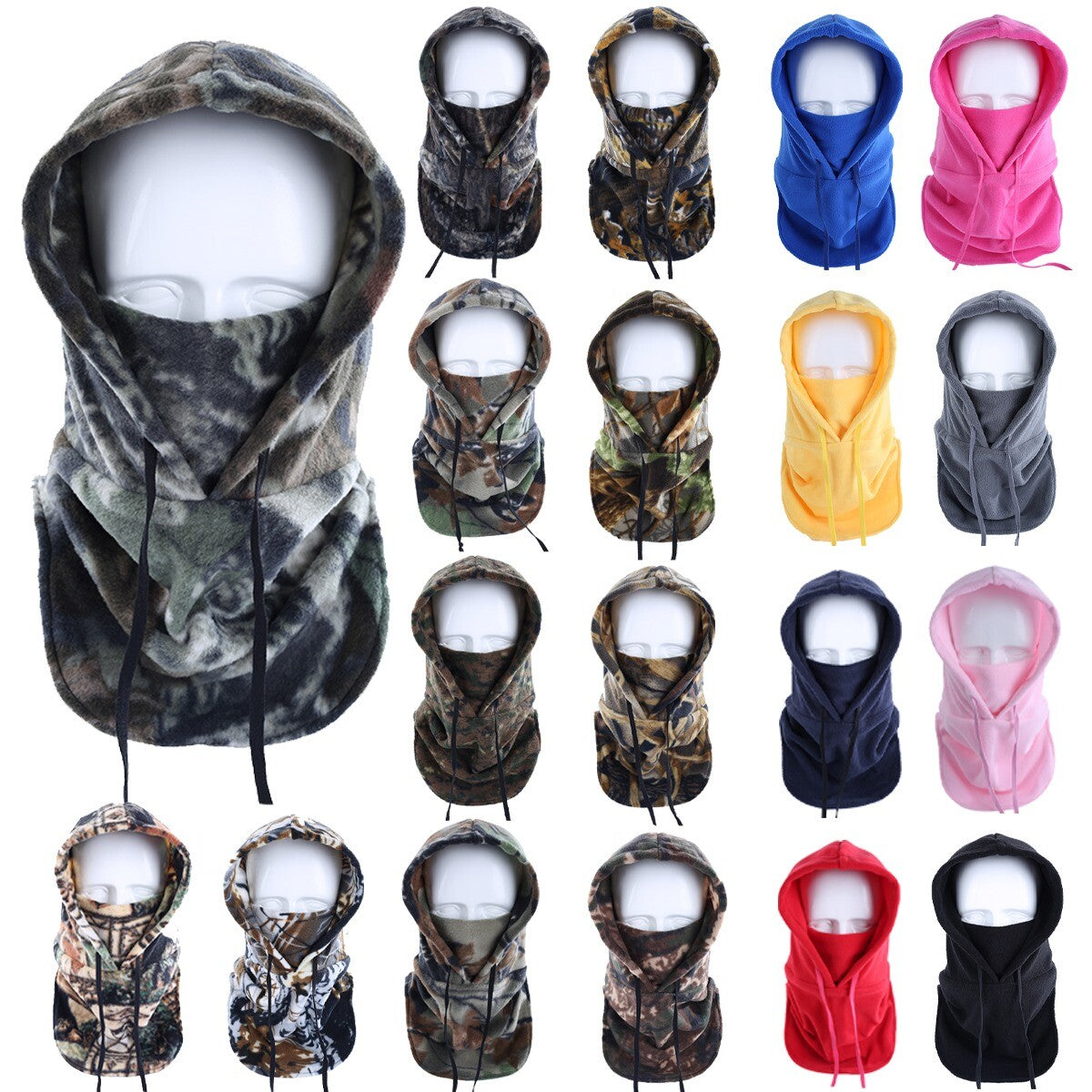 Thermal Fleece Balaclava Face Mask for Outdoor Cycling and Winter Sports