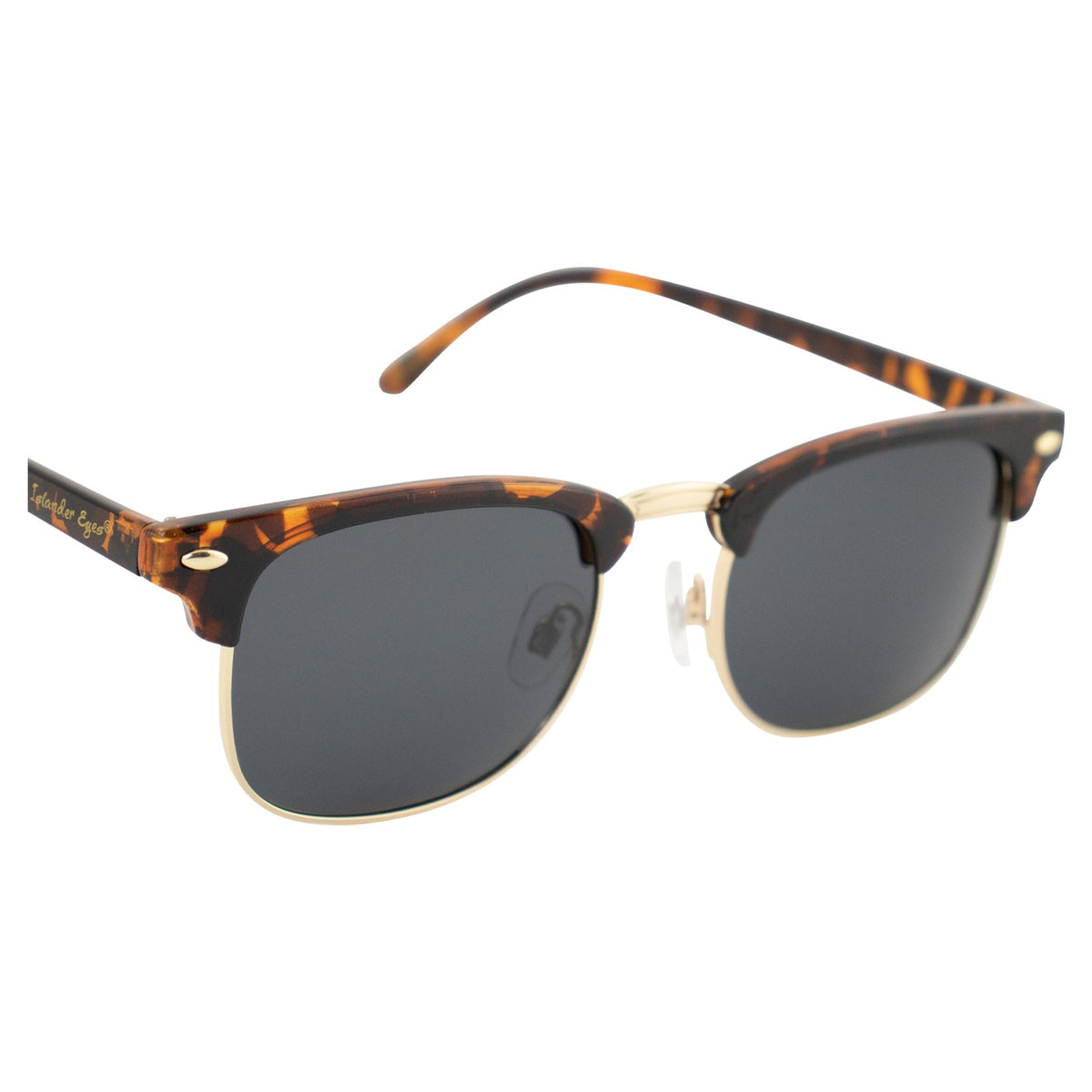 Polarized Tortoise Frame Sunglasses with Smoke Lenses - Unisex UV Protection