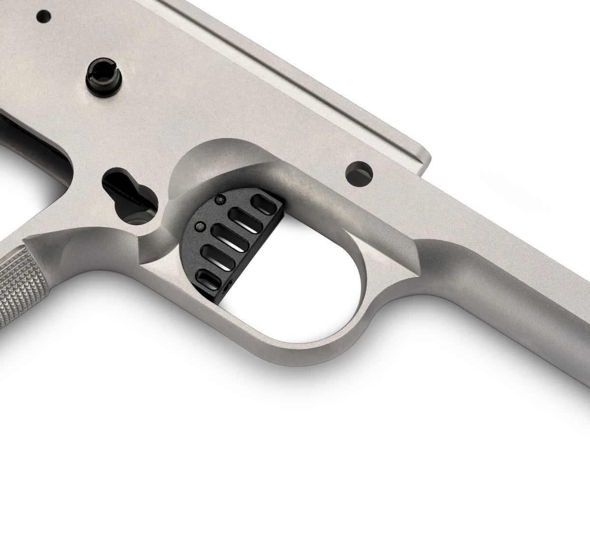 1911 Trigger Shutter Design Flat Aluminum Shoe - Black Anodized