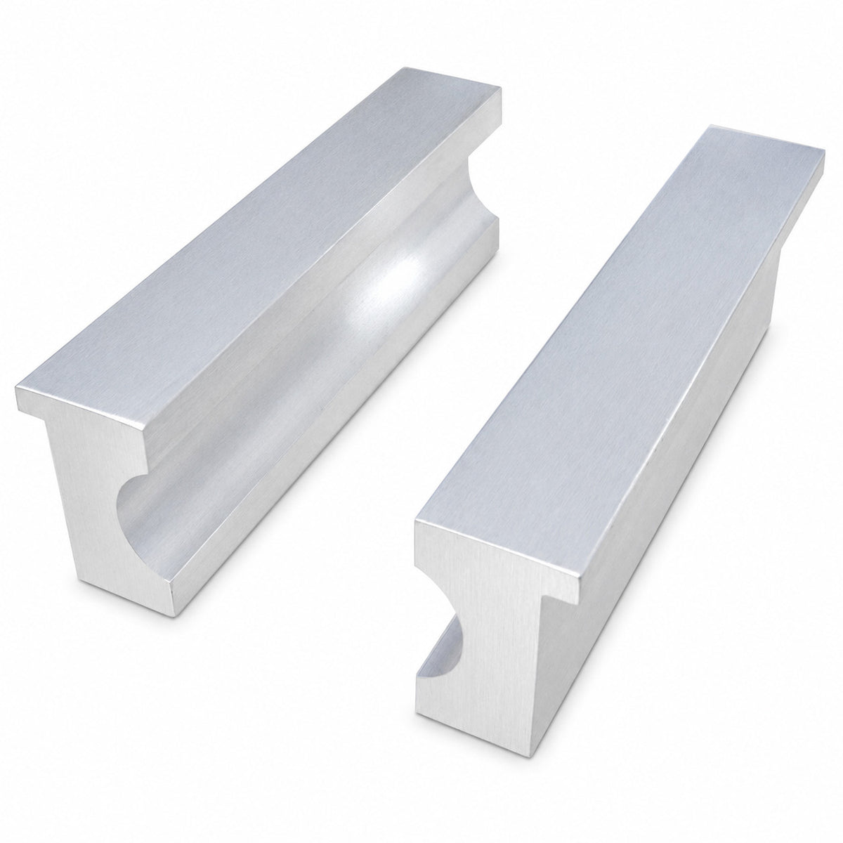 4-Inch Aluminum Vise Jaw Pads for Clamping Round Stock, Made in USA