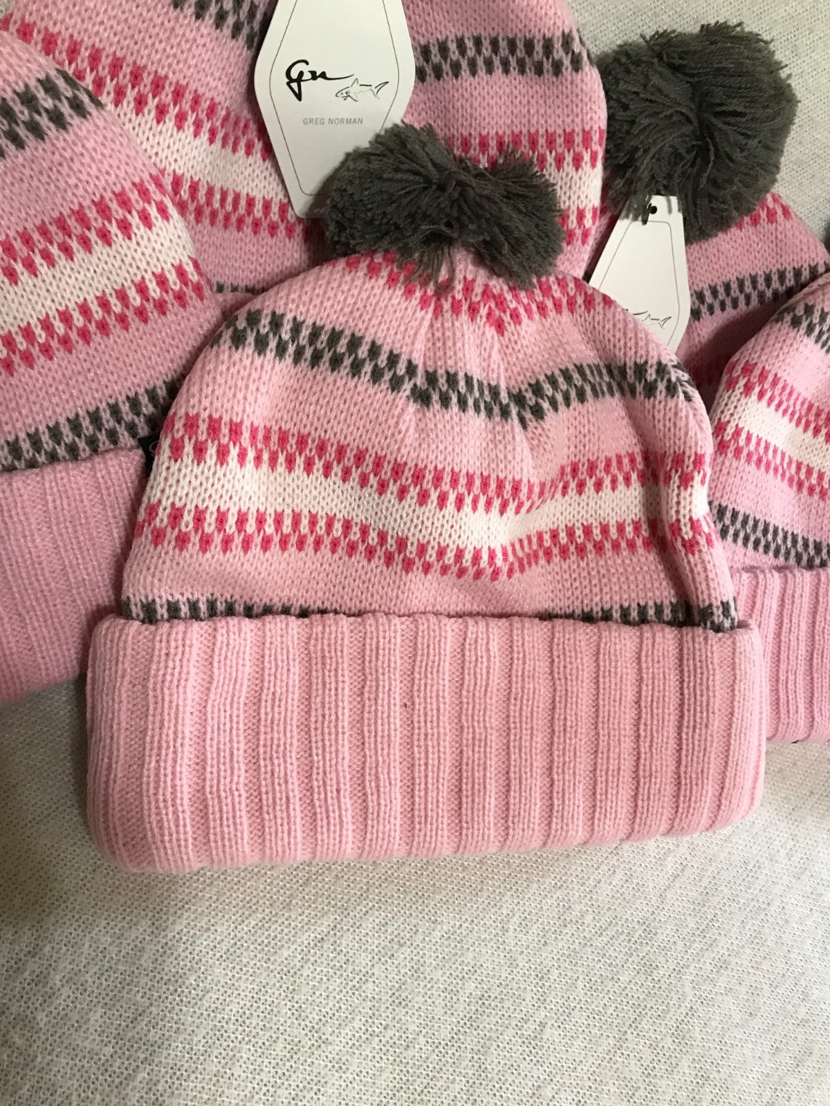 Pink Beanie Hat Lot of 5 Reebok Shark Attack One Size New