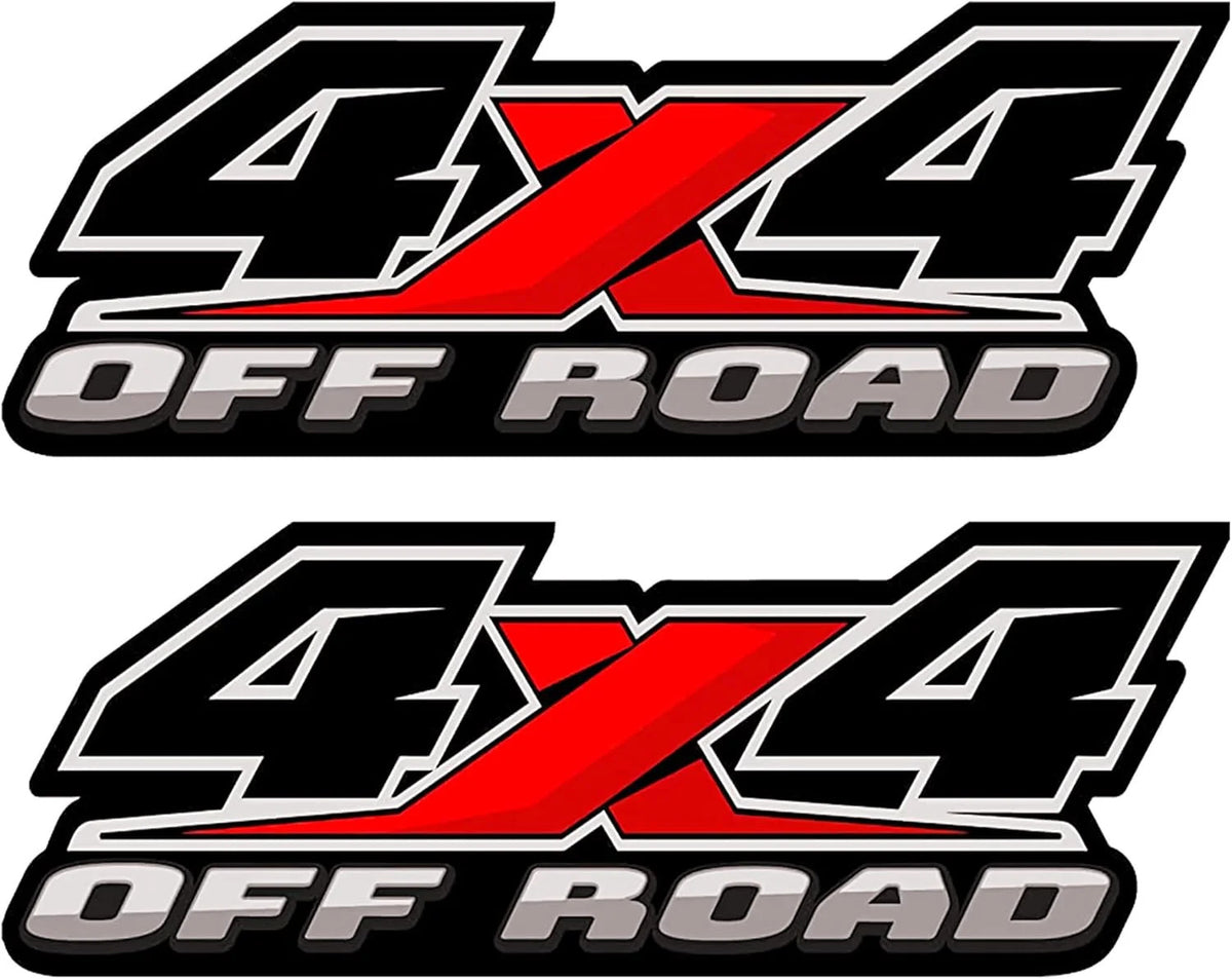 4X4 Offroad Decal Stickers Set - Waterproof Auto Emblem Replacements for Trucks