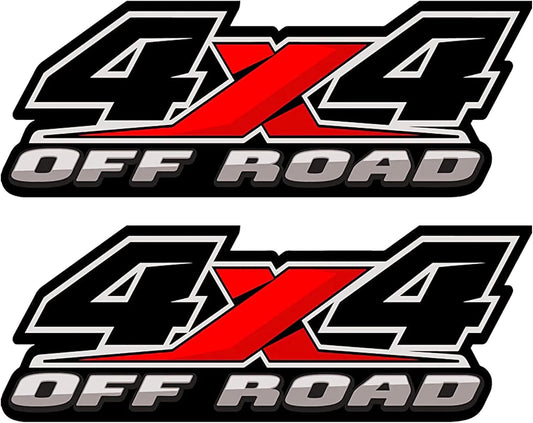 4X4 Offroad Decal Stickers Set - Waterproof Auto Emblem Replacements for Trucks
