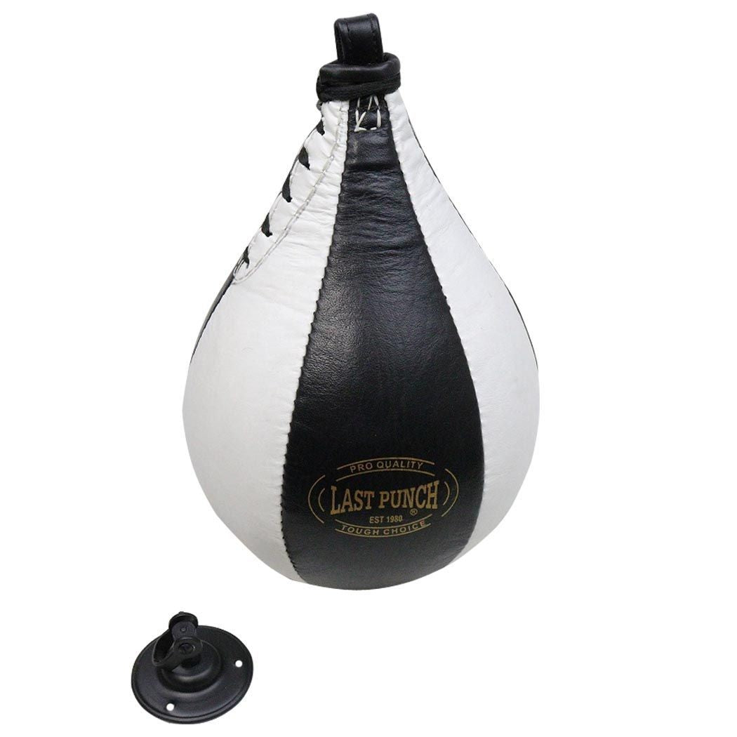Black & White Boxing Speedball with Heavy Duty Bearing Steel Swivel