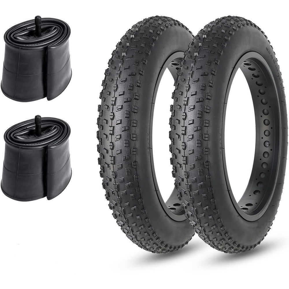 Bike Tire and Inner Tube Pack for 20x4 and 26x4 Electric & Folding Bikes