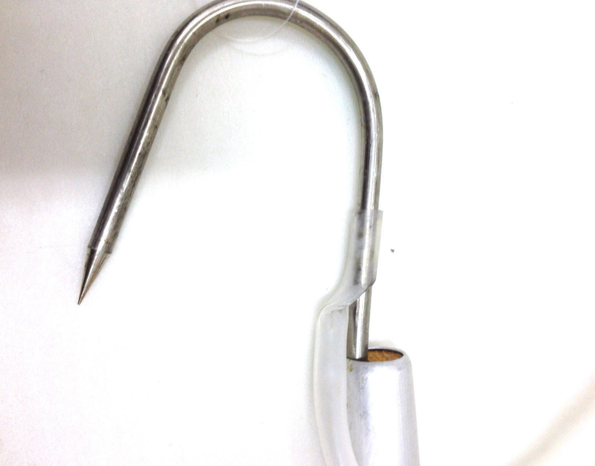 36-Inch Wooden Handle Hand Gaff with Stainless Steel Hook for Fishing or Marine Use