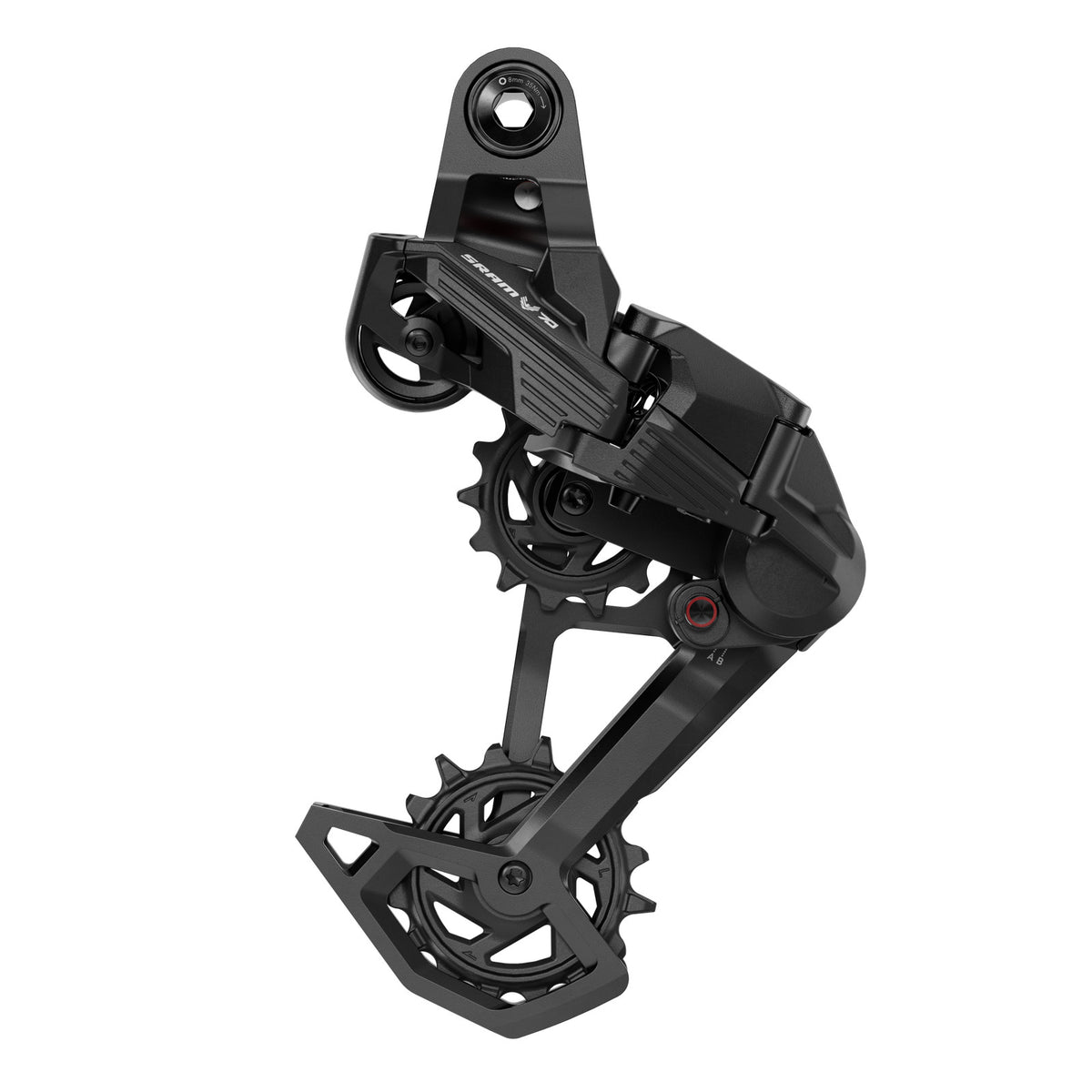 12-Speed Long Cage Rear Derailleur with Steel Cage for Mountain Bikes