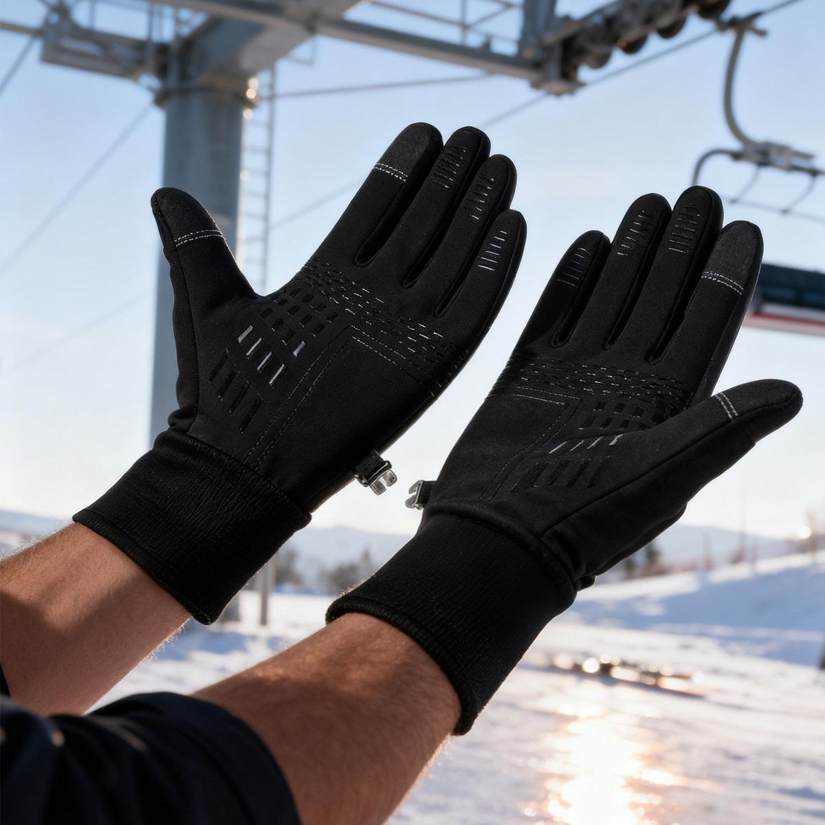 Winter Waterproof Cycling Gloves Touch Screen Bicycle Gloves Outdoor