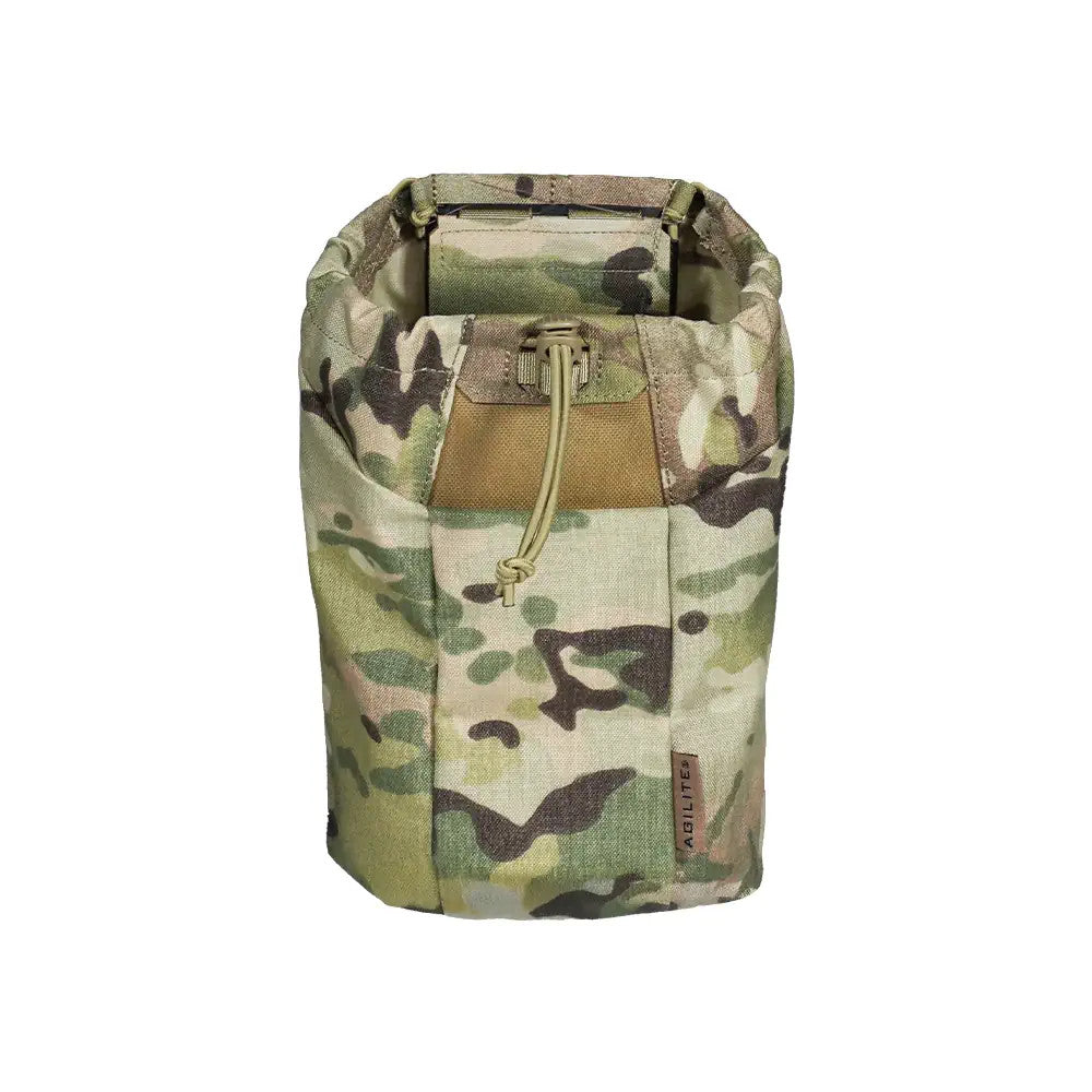 Tactical Auto-Deploy Dump Pouch for Magazines - Green, 5 Capacity