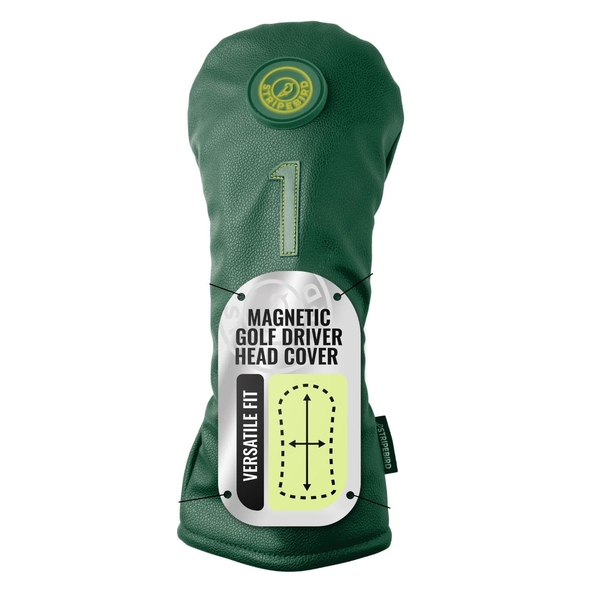 Magnetic Golf Driver Head Cover - Neodymium Magnetically Attachable