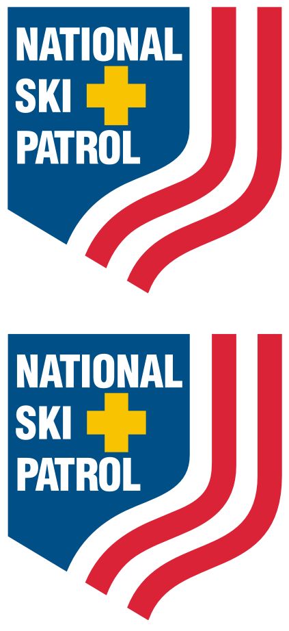 2 Ski Patrol Decals 3x3 Inches - Free Shipping