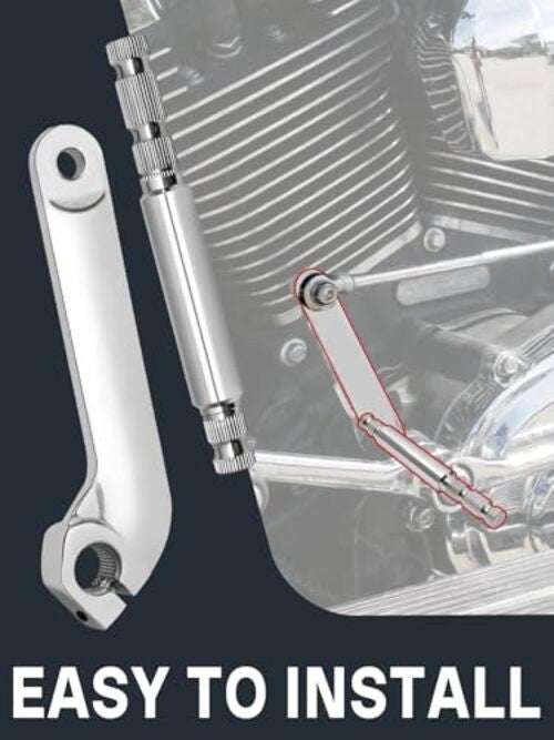 Harley Davidson Shifter Lever Shaft Kit - Stainless Steel, Fits Touring 1984-2016