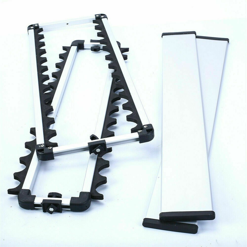 Portable Aluminum Fishing Rod Holder Rack Stand for 24 Poles
